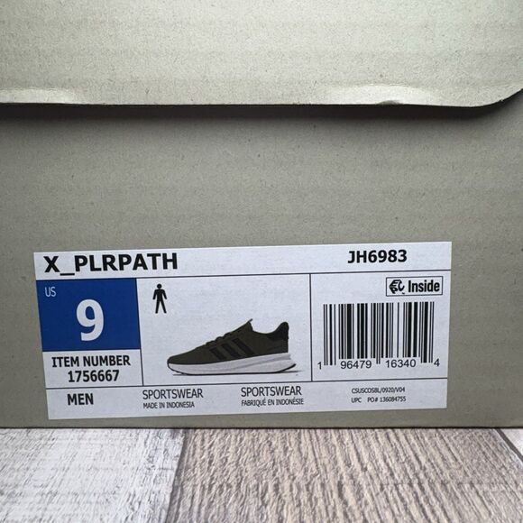 Adidas X_PLR Path Mens Size 9 Running Shoes Athletic Sneakers Olive Green JH6983 - Picture 12 of 12